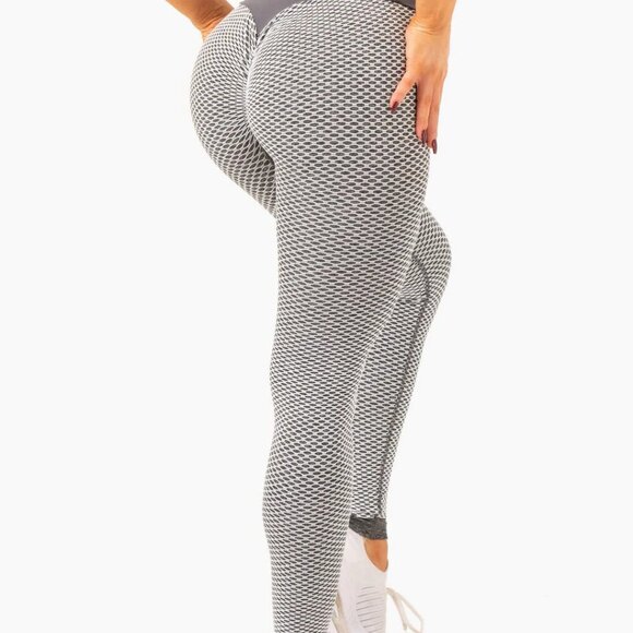 TIK TOK HONEYCOMB SCRUNCH BUTT LIFTING SEAMLESS LEGGINGS NWOT - Picture 4 of 8